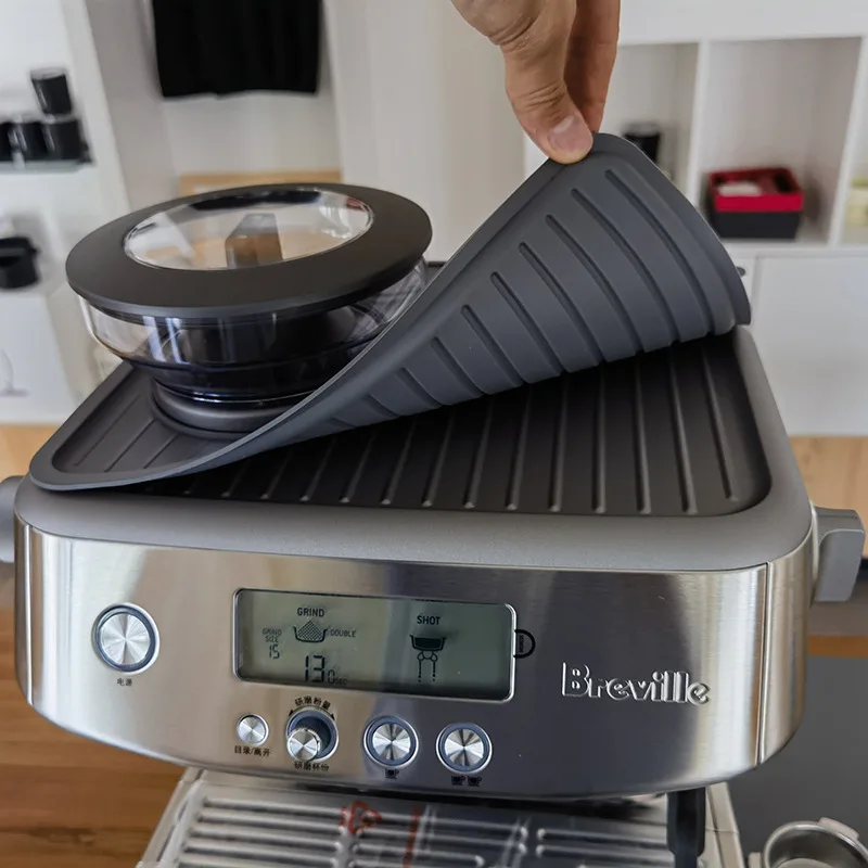 Silikona Kafijas Mat Breville 870/880/878 Espresso Mašīna Top Anti-slip nepievelk putekļus Mat Countertops Coffeeware Piederumi