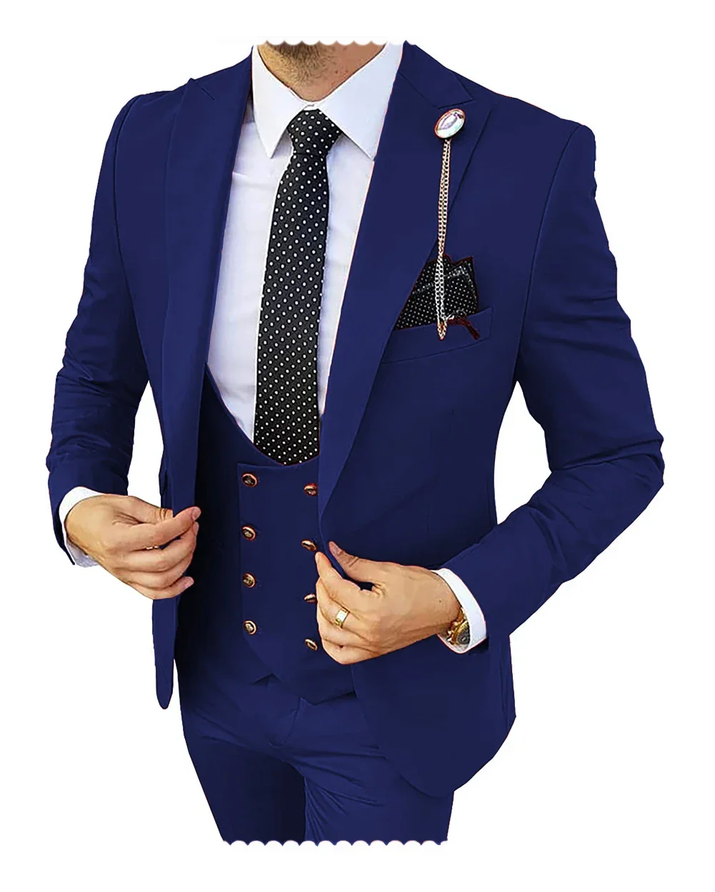 Bēša Vīriešu Uzvalki Līgavainis Tuxedos Slim Fit Biznesa Gadījuma Maksimālā Atloks 3 Gabals Uzvalks Uzstādīt Kostīmu Homme (jaka+bikses+veste)