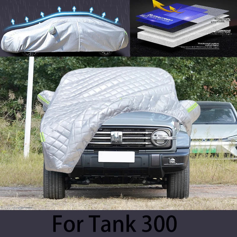 Par Tank300 Auto krusa aizsardzības vāciņu Auto lietus aizsardzība nulles aizsardzība krāsa pīlings aizsardzības auto apģērbs