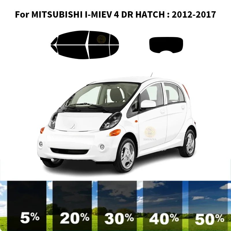 Sagrieztos nanoceramics auto UV Window Tint Komplekts Automobiļu Logu Plēves, Par MITSUBISHI I-MIEV 4 DR LŪKA 2012-2017